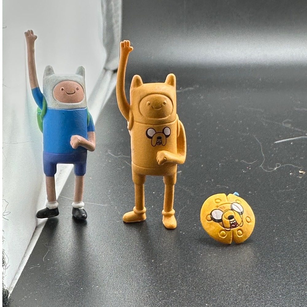 Adventure Time Finn Jake the Dog‎ Lot of 3 figures Mushroom shield